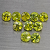 Natural Green Demantiod Garnet 1.65 Ct. 10 Pcs Round Diamond Cut 3.3 Mm Gemstones From Madagascar