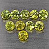 Natural Green Demantiod Garnet 2.29 Ct. 10 Pcs Round Diamond Cut 3.2 Mm Gemstones From Madagascar