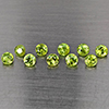 Natural Green Demantiod Garnet 2.36 Ct. 10 Pcs Round Diamond Cut 3.3 Mm Gemstones From Madagascar