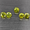 Natural Green Demantiod Garnet 0.79 Ct. 5 Pcs Round Diamond Cut  3.3 Mm Gemstones From Madagascar