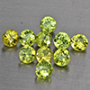 Natural Green Demantiod Garnet 1.55 Ct. 10 Pcs Round Diamond Cut  3.2 Mm Gemstones From Madagascar