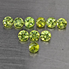 Natural Green Demantiod Garnet 1.59 Ct. 10 Pcs Round Diamond Cut  Gemstones From Madagascar