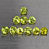 Natural Green Demantiod Garnet 1.48 Ct. 10 Pcs Round Diamond Cut  3.2 Mm Gemstones From Madagascar