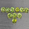Natural Green Demantiod Garnet 1.44 Ct. 10 Pcs Round Diamond Cut 3.3 Mm Gemstones From Madagascar