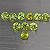 Natural Green Demantiod Garnet 1.78 Ct. 10 Pcs Round Diamond Cut 3.3 Mm Gemstones From Madagascar