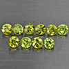 Natural Green Demantiod Garnet 1.16 Ct. 10 Pcs Round Diamond Cut 2.9 Mm Gemstones From Madagascar