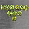 Natural Green Demantiod Garnet 1.15 Ct. 10 Pcs Round Diamond Cut 2.7 Mm Gemstones From Madagascar