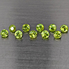 Natural Green Demantiod Garnet 1.33 Ct. 10 Pcs Round Diamond Cut 3 Mm Gemstones From Madagascar