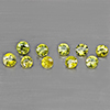 Natural Green Demantiod Garnet 1.53 Ct. 10 Pcs Round Diamond Cut 3.2 Mm Gemstones From Madagascar
