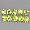 Natural Green Demantiod Garnet 2.90 Ct. 10 Pcs Round Diamond Cut 3 Mm Gemstones From Madagascar