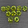 Natural Green Demantiod Garnet 1.54 Ct. 10 Pcs Round Diamond Cut 3 Mm Gemstones From Madagascar