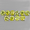 Natural Green Demantiod Garnet 1.39 Ct. 10 Pcs Round Diamond Cut 3 Mm Gemstones From Madagascar