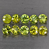 Natural Green Demantiod Garnet 1.30 Ct. 10 Pcs Round Diamond Cut 3 Mm Gemstones From Madagascar