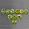 Natural Green Demantiod Garnet 1.35 Ct. 10 Pcs Round Diamond Cut 3 Mm Gemstones From Madagascar