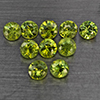 Natural Green Demantiod Garnet 1.42 Ct. 10 Pcs Round Diamond Cut 3 Mm Gemstones From Madagascar