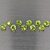 Natural Green Demantiod Garnet 1.47 Ct. 10 Pcs Round Diamond Cut 3 Mm Gemstones From Madagascar