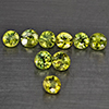 Natural Green Demantiod Garnet 0.61 Ct. 9 Pcs Round Diamond Cut 2.6 Mm Gemstones From Madagascar