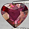 Natural Purplish Red Rhodolite Garnet 2.91 Ct. Heart Shape 9.2 x 8.4 Mm Gemstone From Madagascar Natural Purplish Red Rhodolite Garnet 2.91 Ct. Heart Shape 9.2 x 8.4 Mm Gemstone From Madagascar