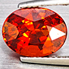 Natural Orangish Red Spessartine Garnet 3.96 Ct. Oval Shape 10.5 x 8.1 Mm Gemstone From Namibia Natural Orangish Red Spessartine Garnet 3.96 Ct. Oval Shape 10.5 x 8.1 Mm Gemstone From Namibia