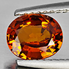 Natural Reddish Orange Spessartine Garnet 1.09 Ct. Oval Shape 7.4 x 6.3 Mm Gemstone from Namibia