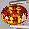 Natural Orange Spessartine Garnet 0.98 Ct. Oval Shape 7.1 x 5.4 Mm Gemstone From Namibia