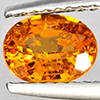 Natural Orange Spessartine Garnet 1.26 Ct. Oval Shape 6.6 x 6 Mm Gemstone From Namibia