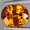 Natural Orange Spessartine Garnet 1.07 Ct. Oval Shape 7 x 5.8 Mm Gemstone From Namibia
