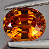 Natural Orange Spessartine Garnet 0.97 Ct. Oval Shape 6.6 x 5.4 Mm Gemstone From Namibia
