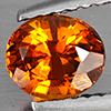 Natural Orange Spessartine Garnet 1.00 Ct. Oval Shape 6.4 x 5.4 Mm Gemstone From Namibia