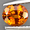 Natural Orange Spessartine Garnet 0.95 Ct. Oval Shape 6.6 x 5.7 Mm Gemstone From Namibia