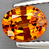 Natural Orange Spessartine Garnet 0.99 Ct. Oval Shape 7.2 x 5.5 Mm Gemstone From Namibia