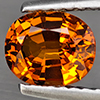 Natural Orange Spessartine Garnet 0.82 Ct. Oval Shape 6.7 x 5.5 Mm Gemstone From Namibia