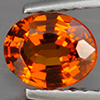 Natural Orange Spessartine Garnet 0.95 Ct. Oval Shape 7 x 5.9 Mm Gemstone From Namibia