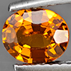 Natural Orange Spessartine Garnet 0.81 Ct. Oval Shape 6.6 x 5.5 Mm Gemstone From Namibia