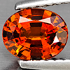 Natural Orange Spessartine Garnet 0.85 Ct. Oval Shape 6.7 x 5.3  Mm Gemstone From Namibia