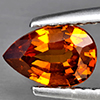 Natural Orange Spessartine Garnet 0.89 Ct. Pear Shape 8 x 5.5 Mm Gemstone From Namibia