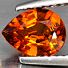 Natural Orange Spessartine Garnet 0.99 Ct. Pear Shape 7.5 x 5.7 Mm Gemstone From Namibia Natural Orange Spessartine Garnet 0.99 Ct. Pear Shape 7.5 x 5.7 Mm Gemstone From Namibia