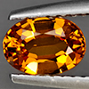 Natural Orange Spessartine Garnet 0.78 Ct. Oval Shape 6.9 x 4.9 Mm Gemstone From Namibia