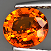 Natural Orange Spessartine Garnet 0.92 Ct. Oval Shape 6.7 x 6 Mm Gemstone From Namibia
