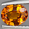 Natural Orange Spessartine Garnet 0.88 Ct. Oval Shape 6.9 x 5.5 Mm Gemstone From Namibia