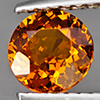 Natural Orange Spessartine Garnet 0.94 Ct. Round Shape 6.2 Mm Gemstone From Namibia