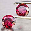 Natural Purplish Pink Rhodolite Garnet 3.07 Ct. 2 Pcs Round Shape 7.2 Mm Gemstone from Madagascar