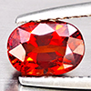 Natural Reddish Orange Spessartine Garnet 1.87 Ct. Oval Shape 7.8 x 5.6 Mm Gemstone from Nigeria