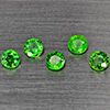 Natrual Green Tsavorite Garnet 0.74 Ct. 5 Pcs Round Shape 3.3 Mm Gemstone from Tanzania