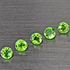 Natrual Green Tsavorite Garnet 0.83 Ct. 5 Pcs Round Shape 3.1 Mm Gemstone from Tanzania
