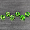Natrual Green Tsavorite Garnet 0.93 Ct. 6 Pcs Round Shape 3.1 Mm Gemstone from Tanzania