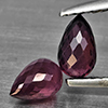 Natural Purplish Pink Rhodolite Garnet 1.71 Ct. 2 Pcs Briolette Shape 6.1 x 4.1 Mm Gemstone