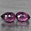 Natural Purplish Pink Rhodolite Garnet 1.54 Ct. 2 Pcs Briolette Shape 6.5 x 3.8 Mm Gemstone
