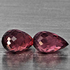Natural Purplish Pink Rhodolite Garnet 1.27 Ct. 2 Pcs Briolette Shape 5.8 x 3.5 Mm Gemstone