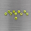 Natural Green Demantiod Garnet Gemstones 1.43 Ct. 10 Pcs. Round Diamond Cut. 3.3 Mm.